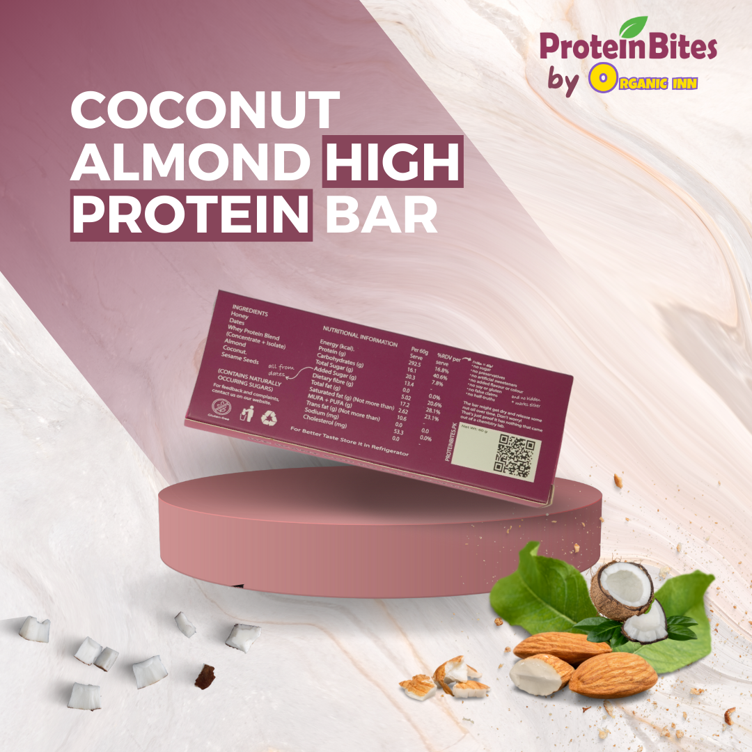 High Protein Bar - Almond & Coconut (Pack of 6)