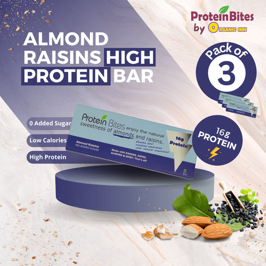 High Protein Bar - Almond Raisins (Pack of 3)