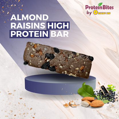 High Protein Bar - Almond Raisins (Pack of 12)
