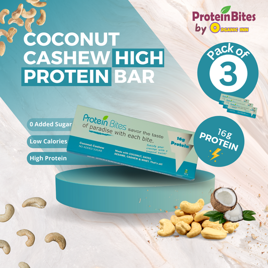 High Protein Bar - Coconut Cashew (Pack of 3)