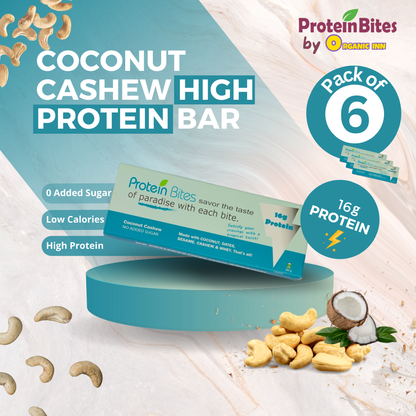 High Protein Bar - Coconut Cashew (Pack of 6)