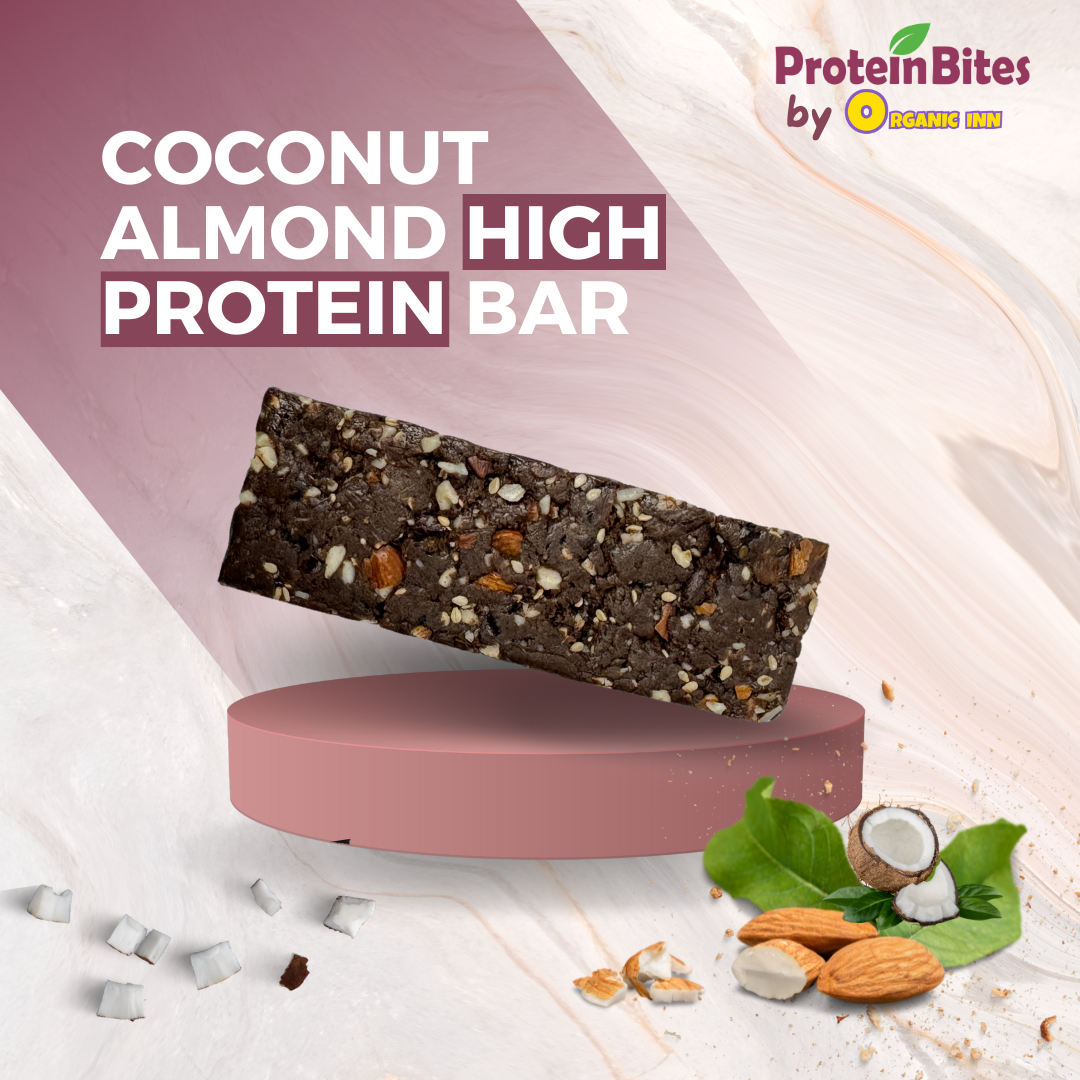Protein Bites Coconut Almond Organic Protein Bar in Pakistan - 18g Protein No Added Sugar